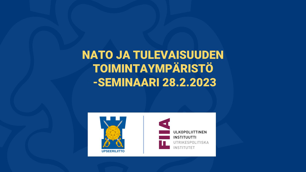 Upseeriliiton Ja Ulkopoliittisen Instituutin Seminaari 28.2.